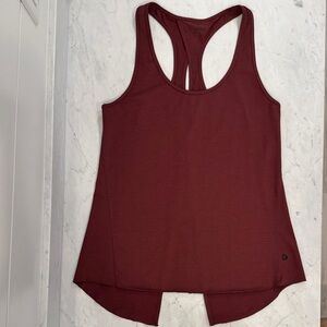 Manduka Maroon Racerback Tank Top